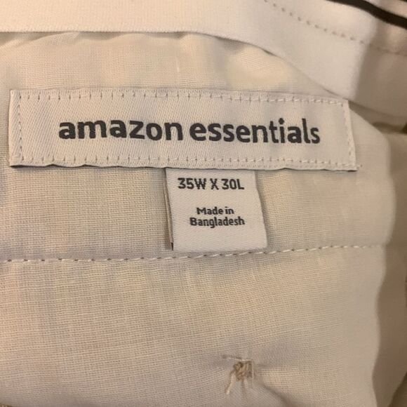 Amazon essentials size 35 x 30 Slim kahki pants NWOT never worn or washed - Picture 4 of 7